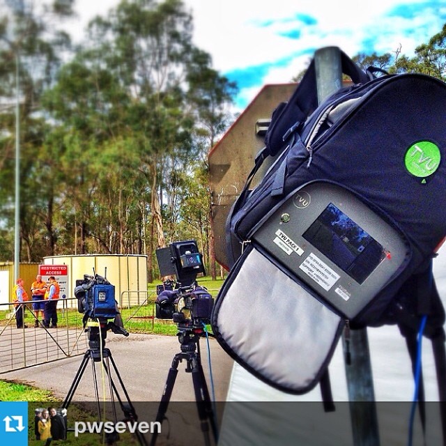Shot from Paul Walker Seven Network's senior new cameraman outside the recent mine collapse at Broken Hill NSW. (instagram)