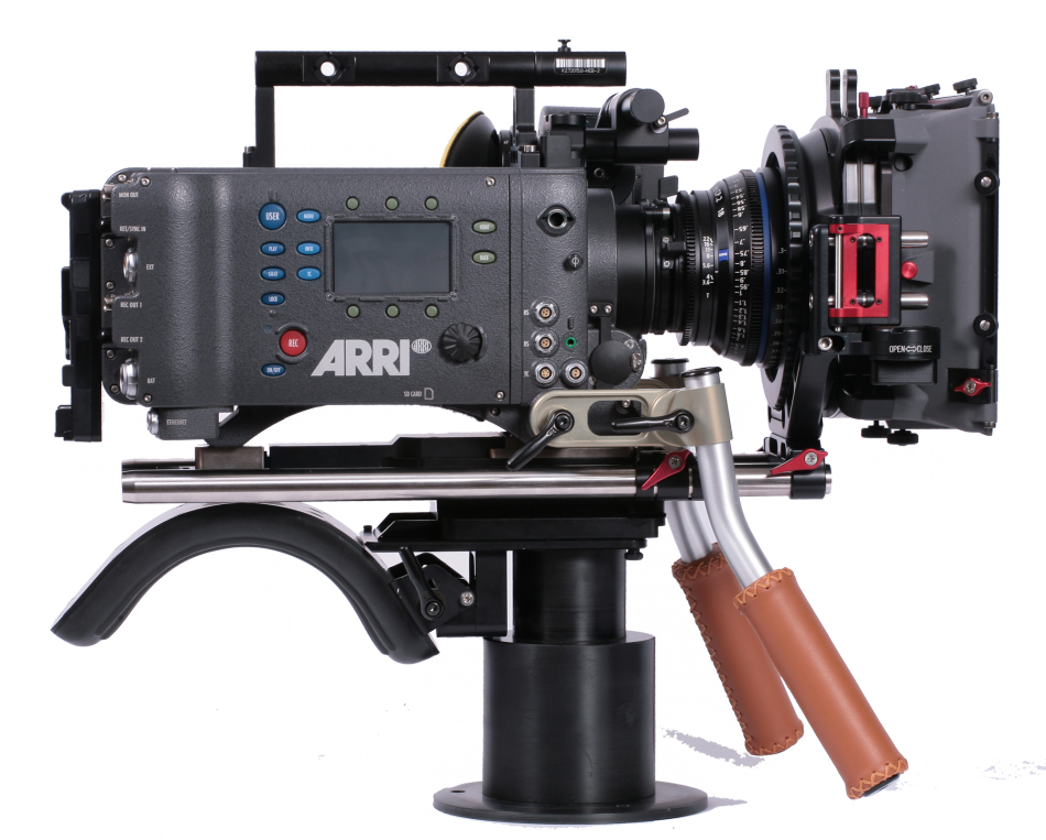 ALEXA with Vocas MB-450 mounted on swing-away, shoulder pad and hand grips