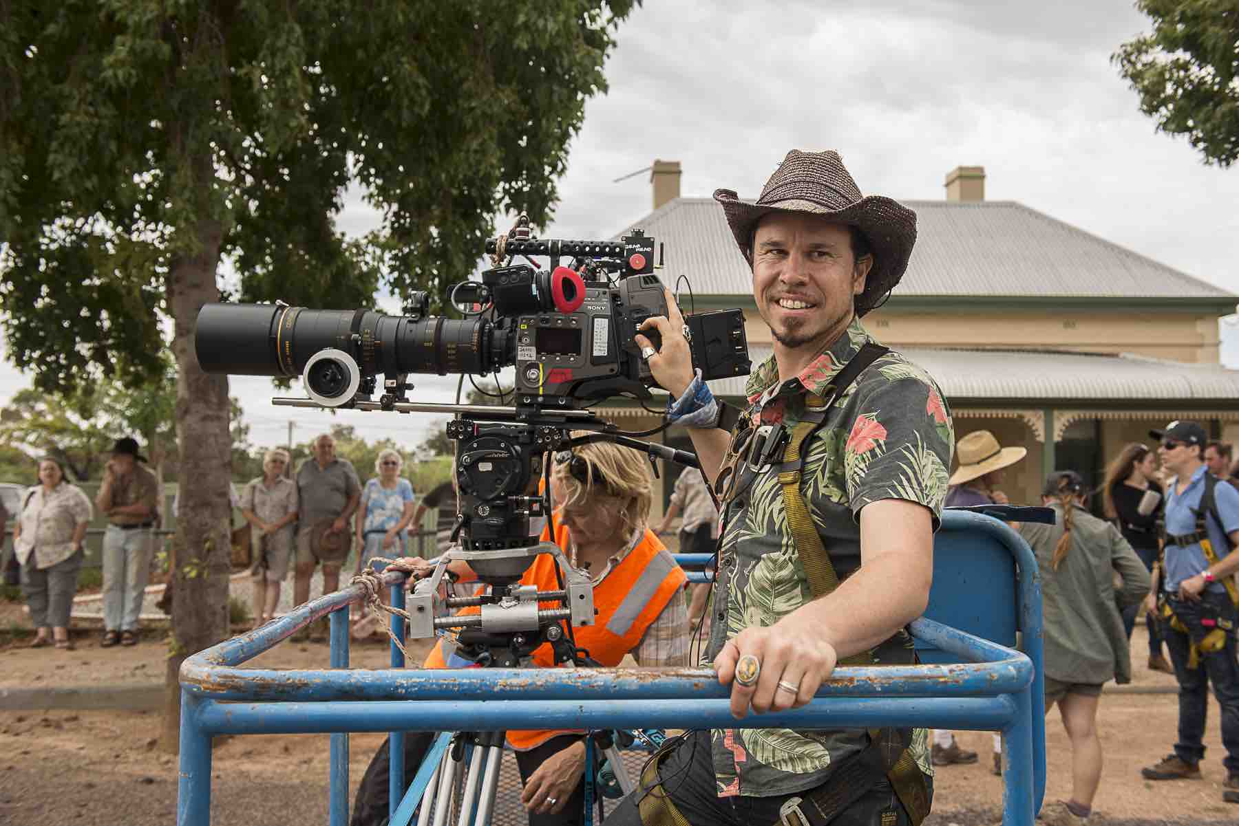 Denson Baker ACS using the Sony F65, on the set of the latest Jim Loach movie in Australia